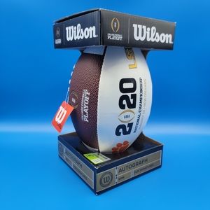 2020 National College Championship Clemson vs LSU Wilson Mini Football NCAA New